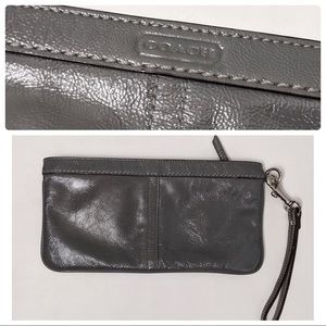 Coach Leather Wristlet Clutch